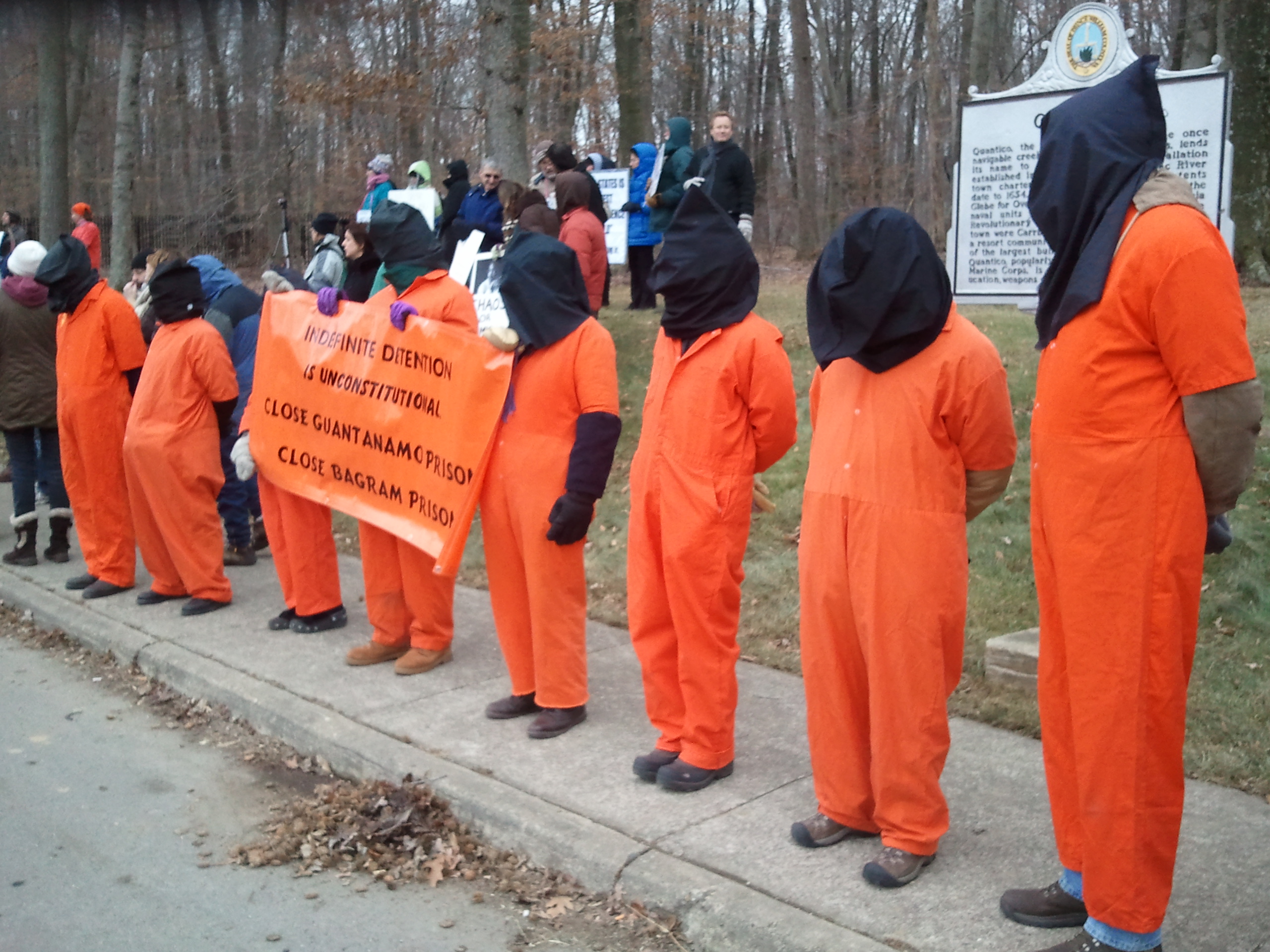 Protesting Outside Quantico on MLK Day